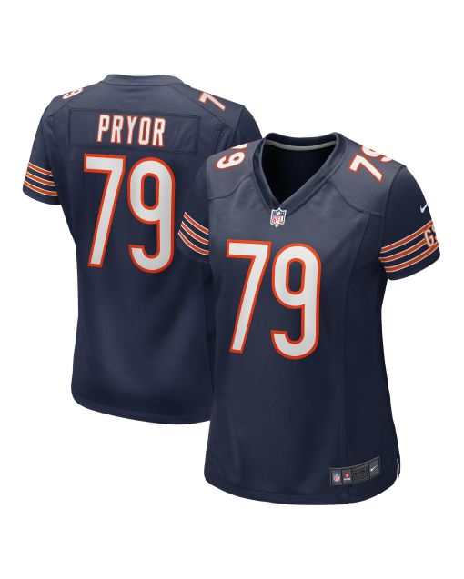 Women’s Chicago Bears Matt Pryor Navy Game Jersey