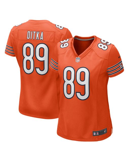 Women’s Chicago Bears Mike Ditka Orange Retired Player Jersey