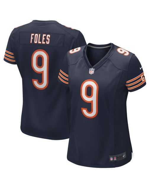 Women’s Chicago Bears Nick Foles Navy Game Jersey