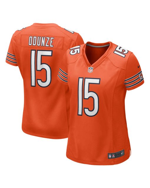 Women’s Chicago Bears Rome Odunze Orange Alternate Game Jersey