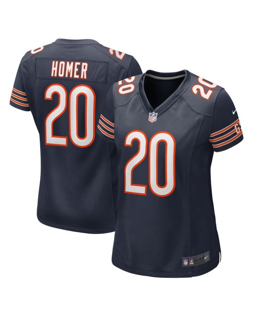 Women’s Chicago Bears Travis Homer Navy Game Player Jersey