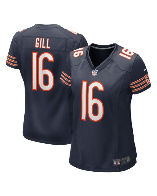 Women’s Chicago Bears Trenton Gill Navy Game Player Jersey