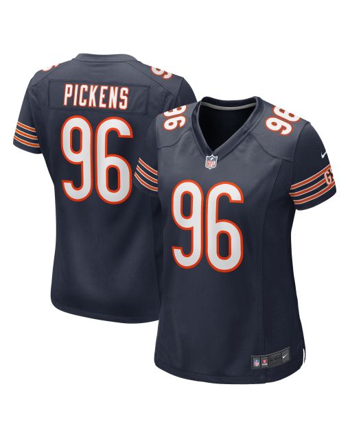 Women’s Chicago Bears Zacch Pickens Navy Team Game Jersey