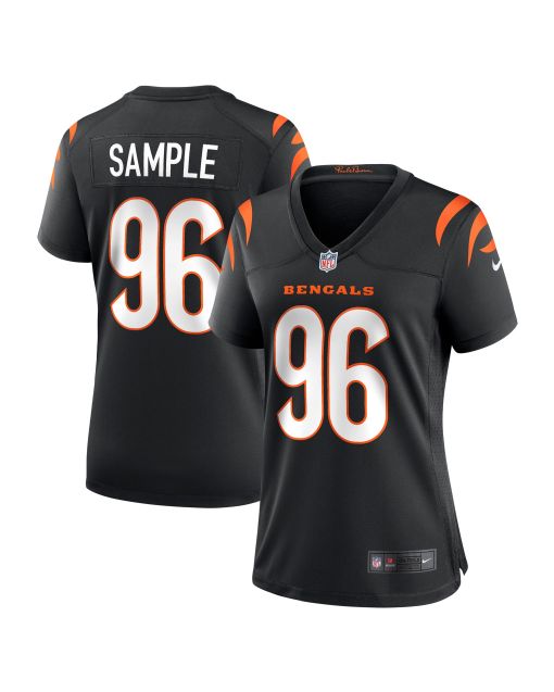 Women’s Cincinnati Bengals Cam Sample Black Game Jersey
