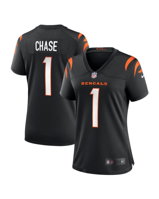 Women’s Cincinnati Bengals Ja’Marr Chase Black Game Jersey