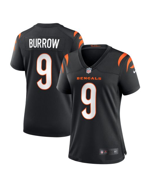 Women’s Cincinnati Bengals Joe Burrow Black Player Game Jersey
