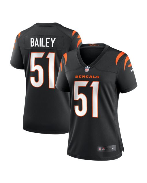 Women’s Cincinnati Bengals Markus Bailey Black Game Jersey