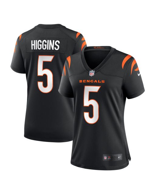 Women’s Cincinnati Bengals Tee Higgins Black Game Player Jersey