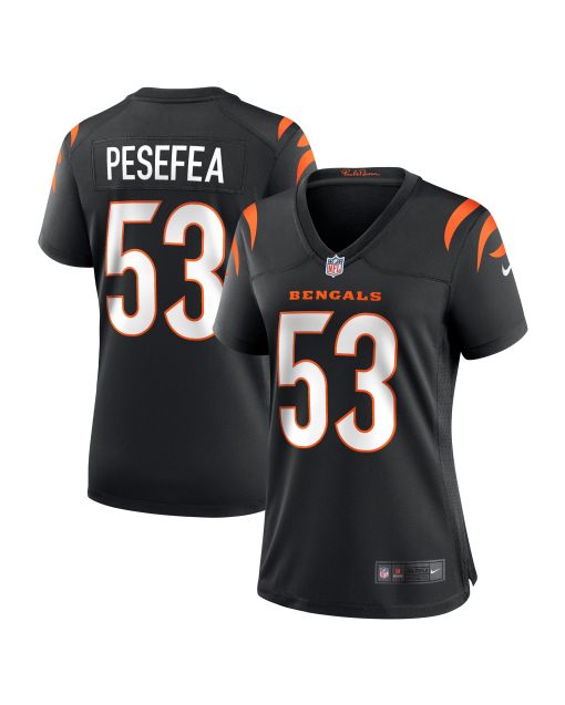 Women’s Cincinnati Bengals TJ Pesefea Black Team Game Jersey