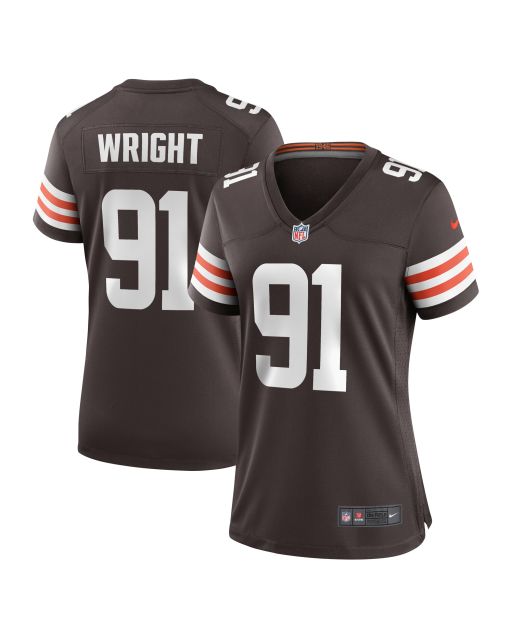 Women’s Cleveland Browns Alex Wright Brown Team Game Jersey