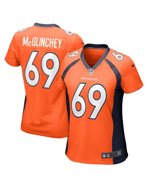 Women’s Denver Broncos Mike McGlinchey Orange Game Player Jersey