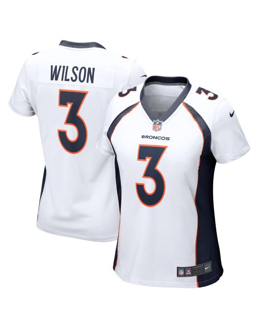 Women’s Denver Broncos Russell Wilson White Player Jersey