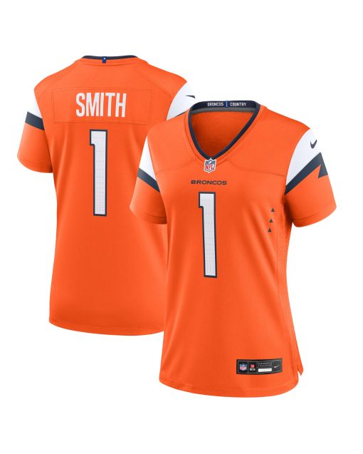 Women’s Denver Broncos Tremon Smith Orange Team Game Jersey