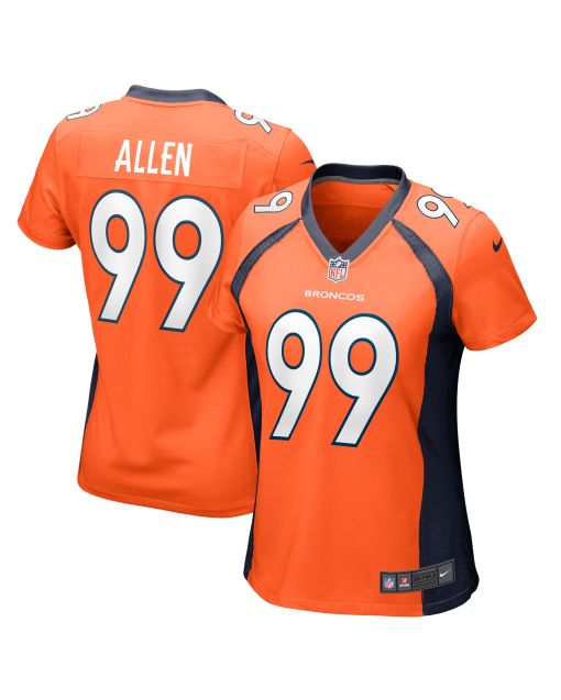 Women’s Denver Broncos Zach Allen Orange Game Player Jersey