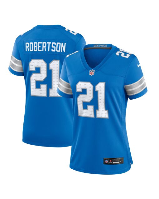 Women’s Detroit Lions Amik Robertson Blue Team Game Jersey