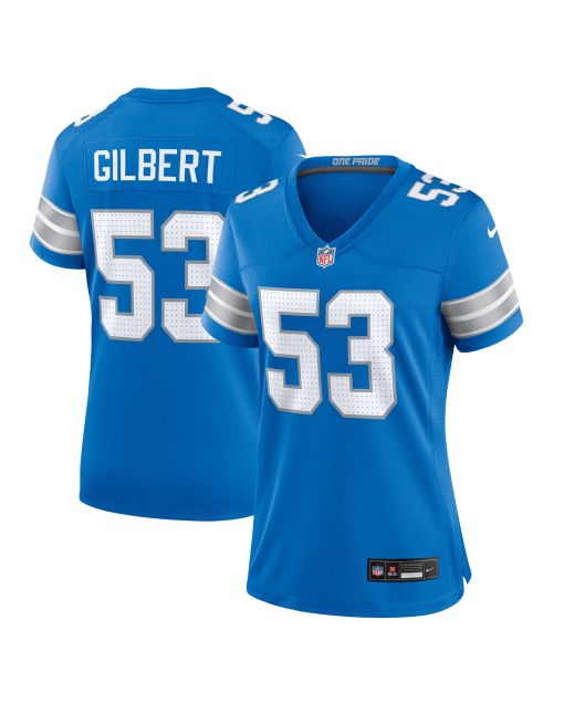 Women’s Detroit Lions DaRon Gilbert Blue Game Jersey