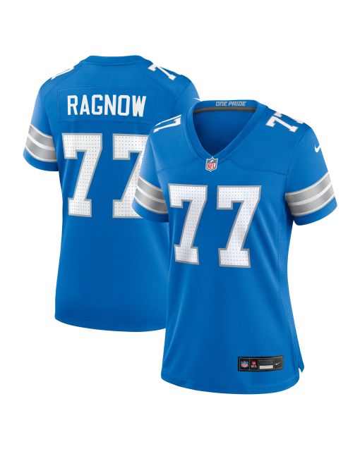 Women’s Detroit Lions Frank Ragnow Blue Team Game Jersey