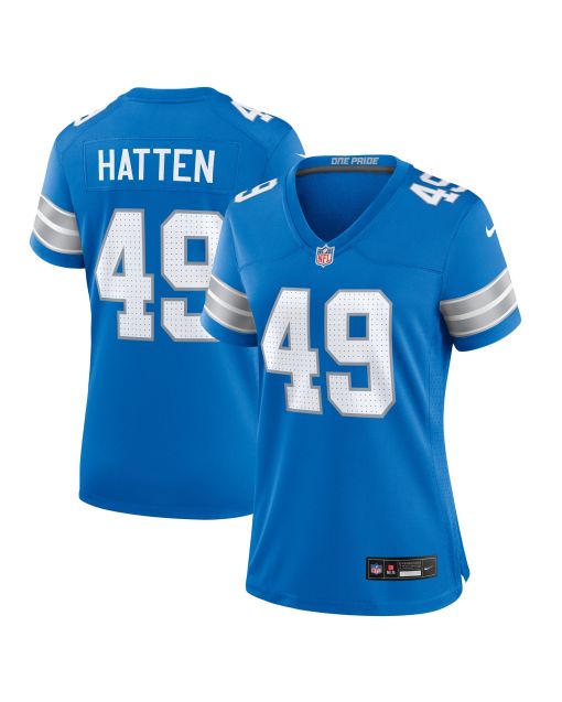 Women’s Detroit Lions Hogan Hatten Blue Game Jersey
