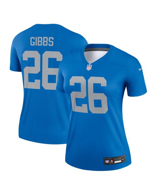 Women’s Detroit Lions Jahmyr Gibbs Blue Alternate Legend Player Performance Top