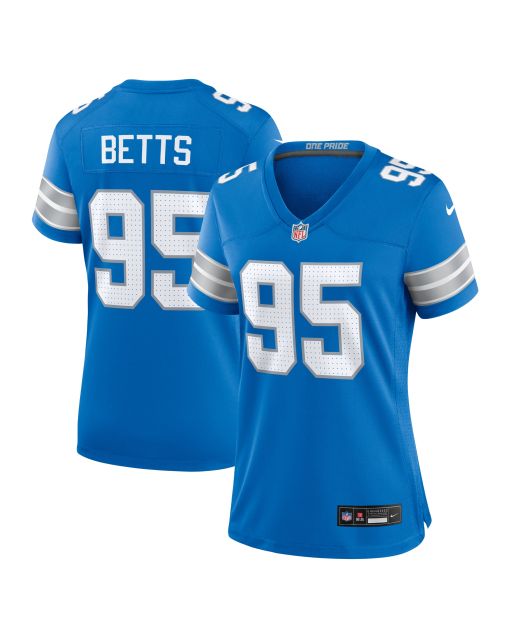 Women’s Detroit Lions Mathieu Betts Blue Game Jersey