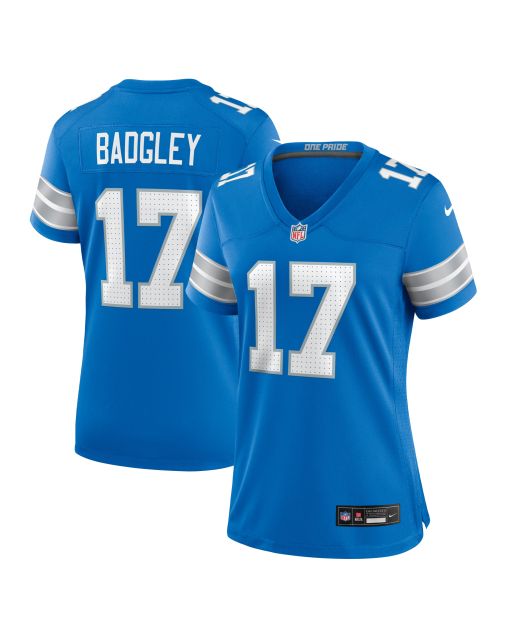 Women’s Detroit Lions Michael Badgley Blue Team Game Jersey