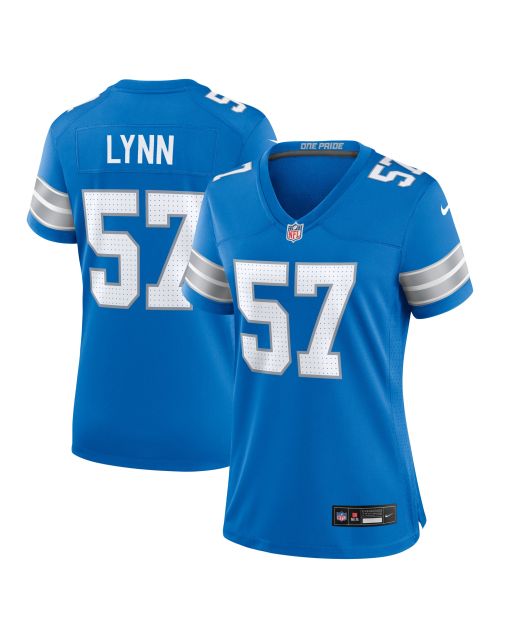 Women’s Detroit Lions Nate Lynn Blue Game Jersey