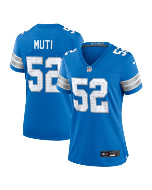 Women’s Detroit Lions Netane Muti Blue Game Jersey