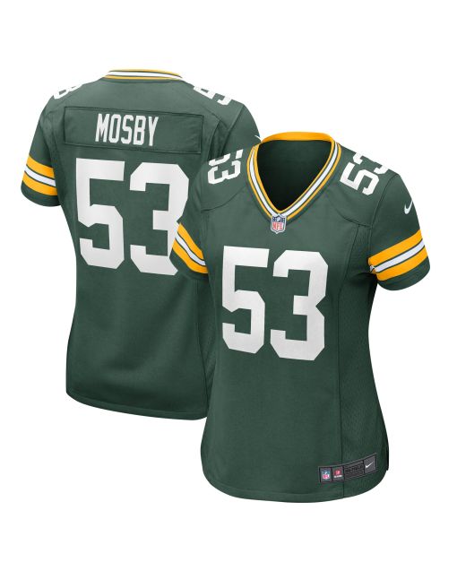 Women’s Green Bay Packers Arron Mosby Green Team Game Jersey