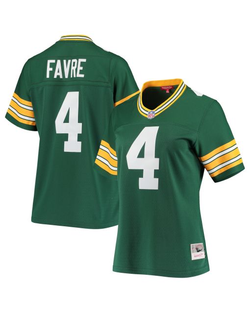Women’s Green Bay Packers Brett Favre Mitchell & Ness Green 1996 Legacy Player Jersey