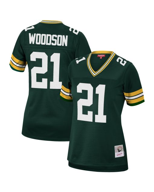 Women’s Green Bay Packers Charles Woodson Mitchell & Ness Green 2010 Legacy Player Jersey