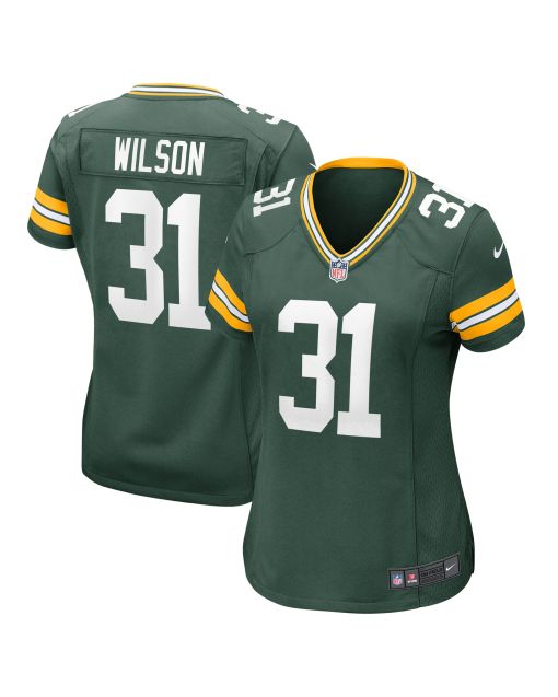 Women’s Green Bay Packers Emanuel Wilson Green Game Jersey