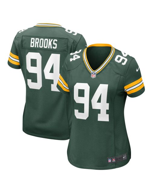 Women’s Green Bay Packers Karl Brooks Green Game Jersey