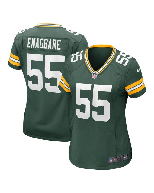 Women’s Green Bay Packers Kingsley Enagbare Green Player Game Jersey