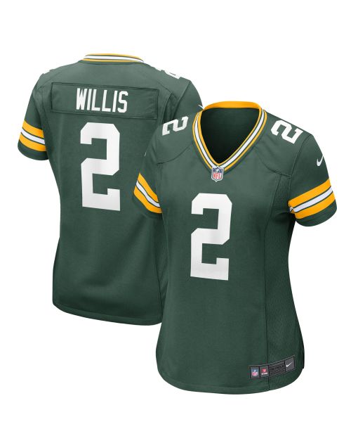 Women’s Green Bay Packers Malik Willis Green Game Jersey