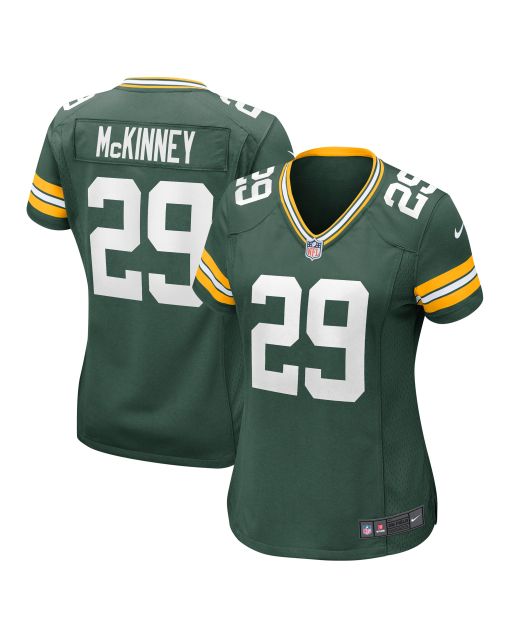 Women’s Green Bay Packers Xavier McKinney Green Team Game Jersey
