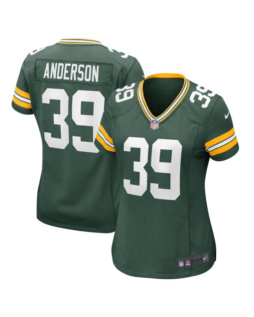 Women’s Green Bay Packers Zayne Anderson Green Team Game Jersey