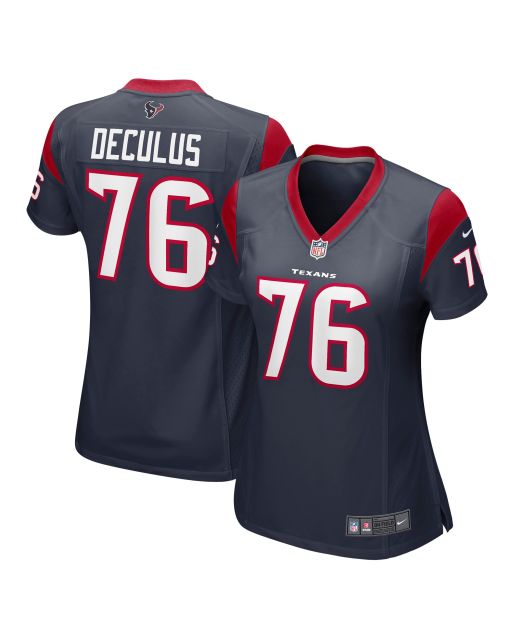 Women’s Houston Texans Austin Deculus Navy Game Player Jersey
