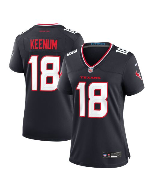 Women’s Houston Texans Case Keenum Navy Team Game Jersey