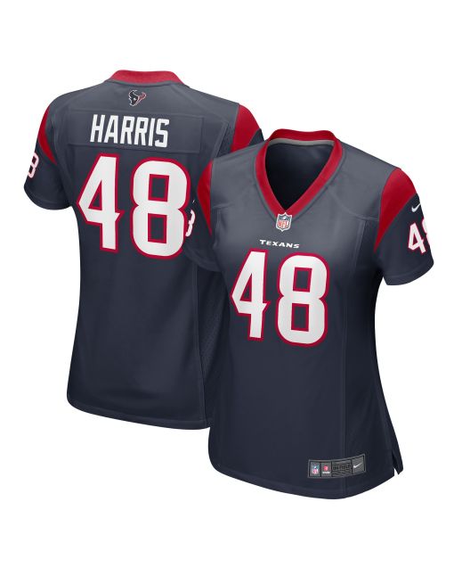 Women’s Houston Texans Christian Harris Navy Game Player Jersey