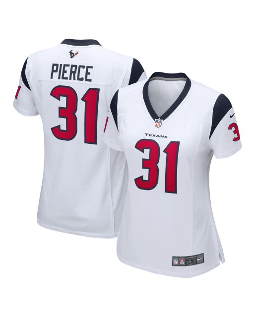 Women’s Houston Texans Dameon Pierce White Game Player Jersey
