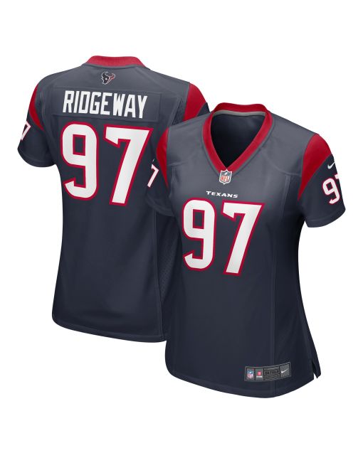 Women’s Houston Texans Hassan Ridgeway Navy Game Player Jersey