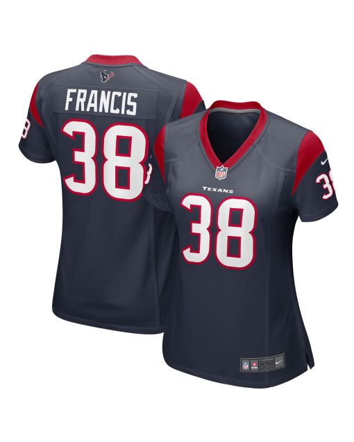 Women’s Houston Texans Jacobi Francis Navy Game Player Jersey