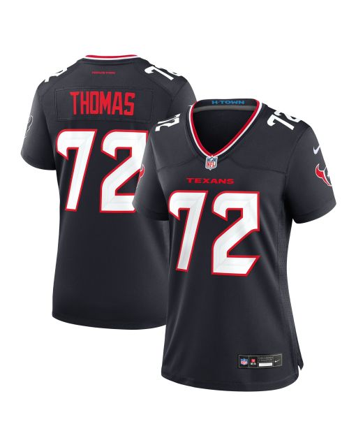 Women’s Houston Texans Jaylon Thomas Navy Team Game Jersey