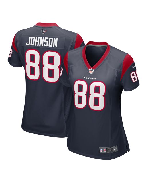 Women’s Houston Texans Johnny Johnson Navy Team Game Jersey