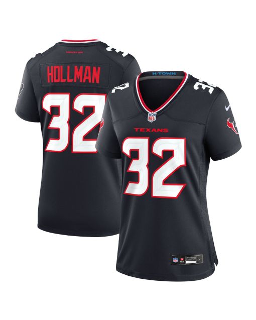 Women’s Houston Texans Ka’Dar Hollman Navy Team Game Jersey