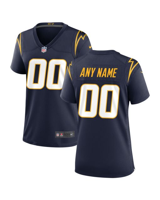 Women’s Los Angeles Chargers Navy Alternate Custom Game Jersey