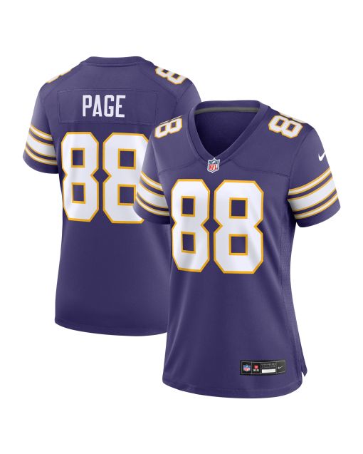 Women’s Minnesota Vikings Alan Page Purple Classic Retired Player Jersey