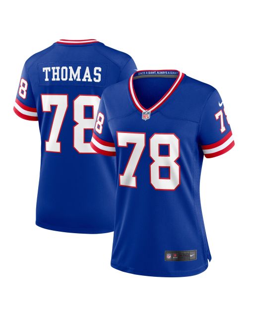 Women’s New York Giants Andrew Thomas Royal Classic Player Game Jersey