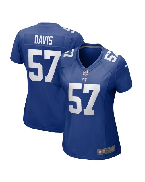Women’s New York Giants Jarrad Davis Royal Team Game Jersey