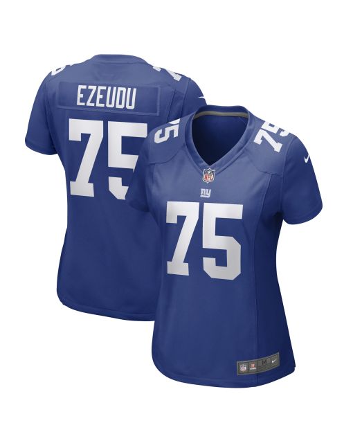 Women’s New York Giants Joshua Ezeudu Royal Game Player Jersey